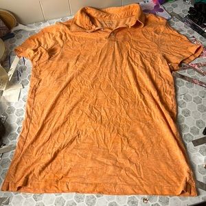 Urban Pipeline Medium Peach Short Sleeve Collared Polo Top